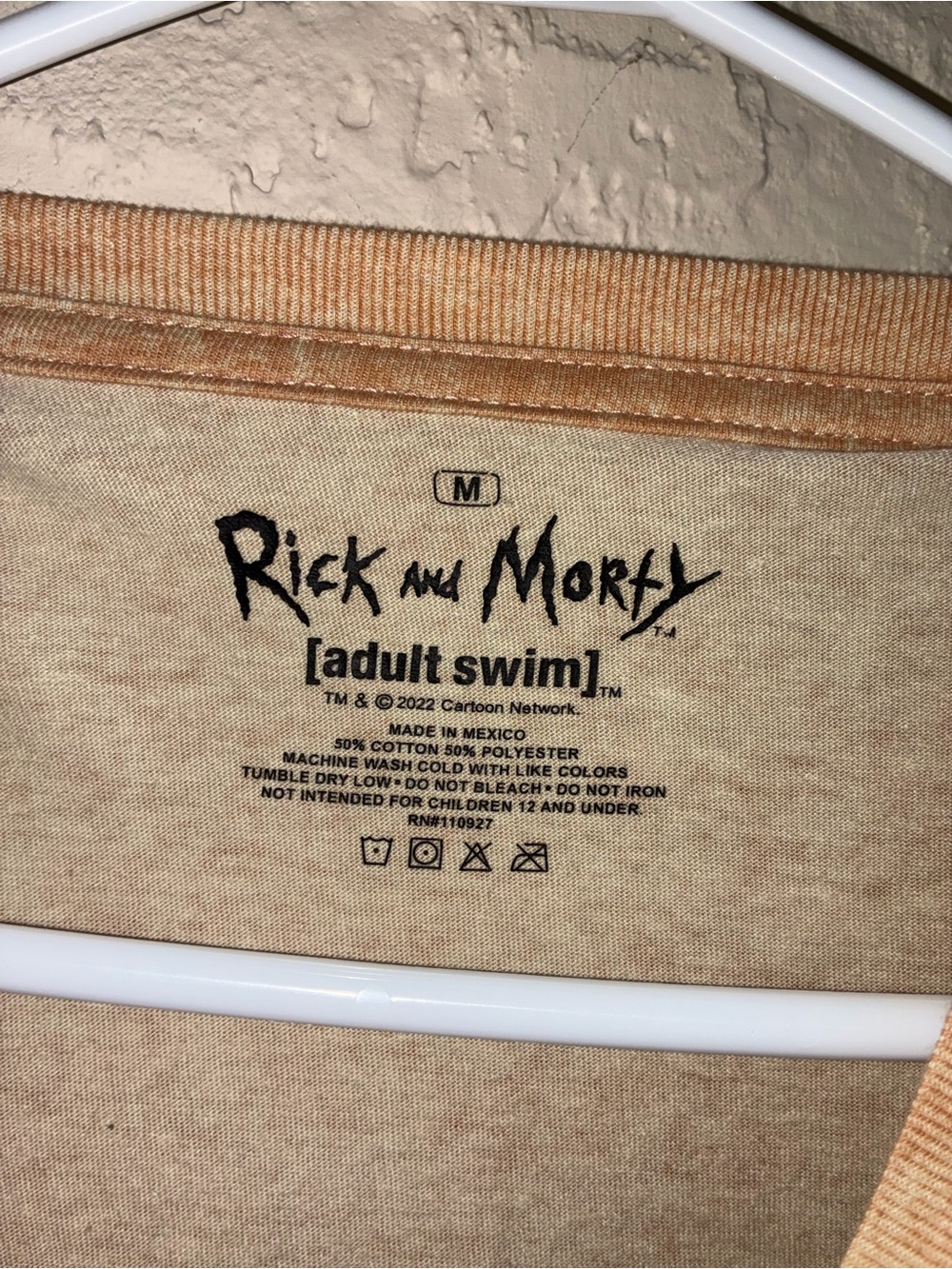 Rick and Morty Every Rick Needs a Morty Short Sleeve Tee - Peach - Picture 2 of 4